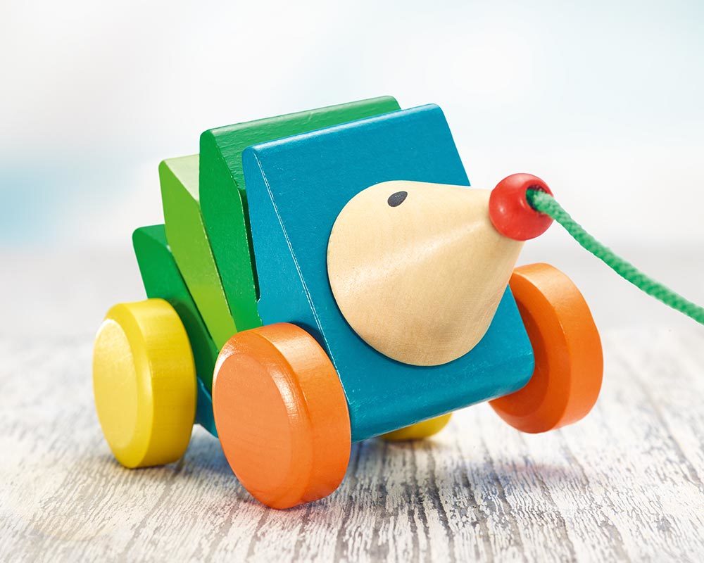 Selecta 62032  Pedalla Schiebespielzeug Kinderspielzeug zum Schieben aus Holz 