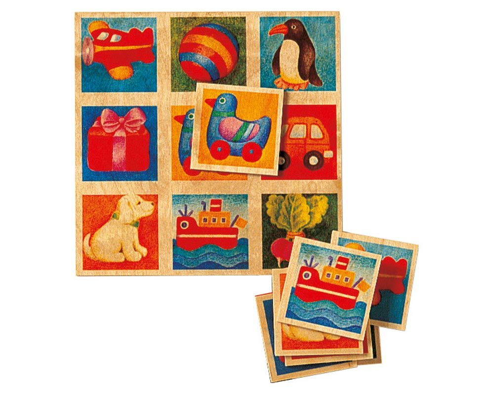 Holz Bilderlotto, Spiel mit 30 Teilen für Kinder Selecta Holz Bilderlotto, Spiel mit 30 Teilen für Kinder Selecta
