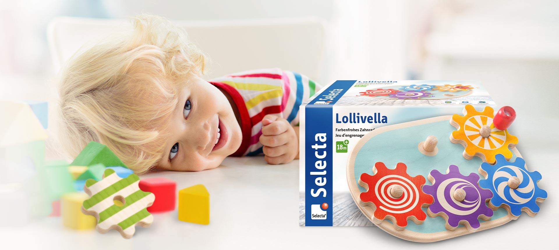 Selecta Spielzeug Stapelkäfer Kalle Kleinkindspiel Kleinkindspielzeug 10 cm 